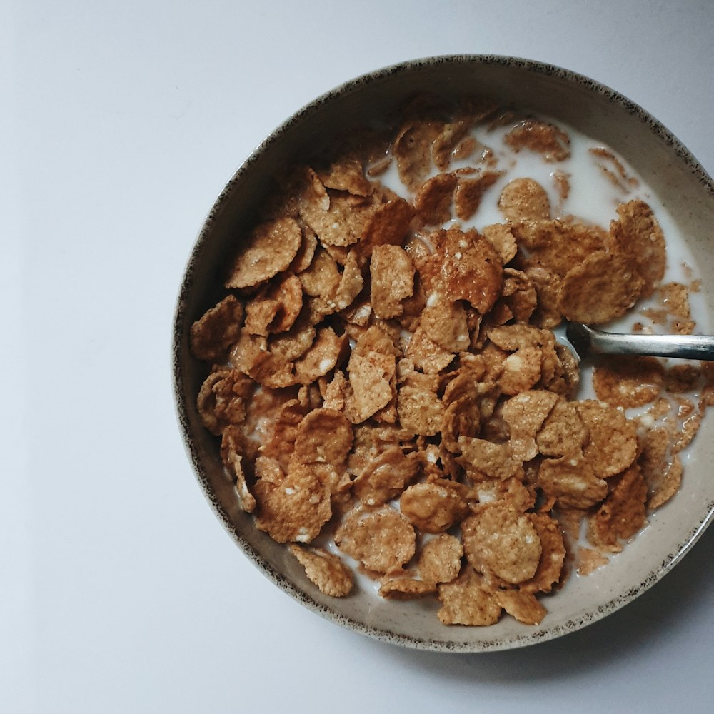 Bran Flakes with Milk