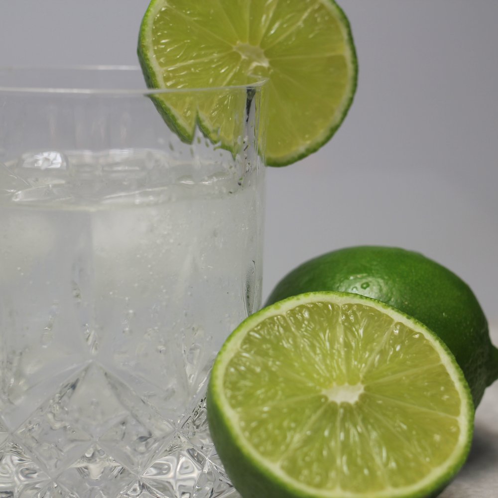 Sparkling Water with Lime